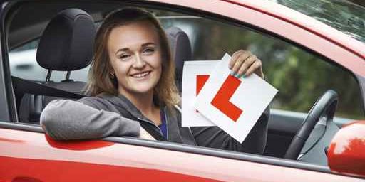Teenage Girl Passing Driving Exam